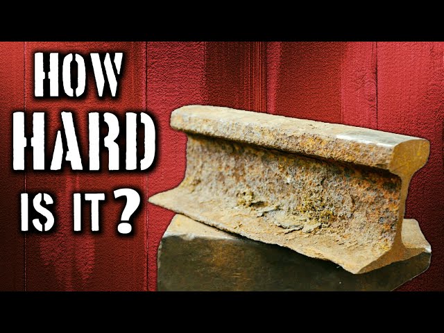 How hard is a railroad track anvil?