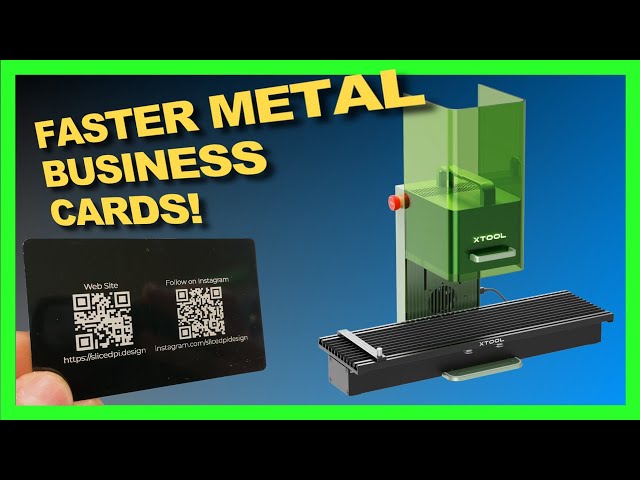 Effortless Business Card Creation with the xTool F1 and Slider: Rapid and Hassle-Free Production