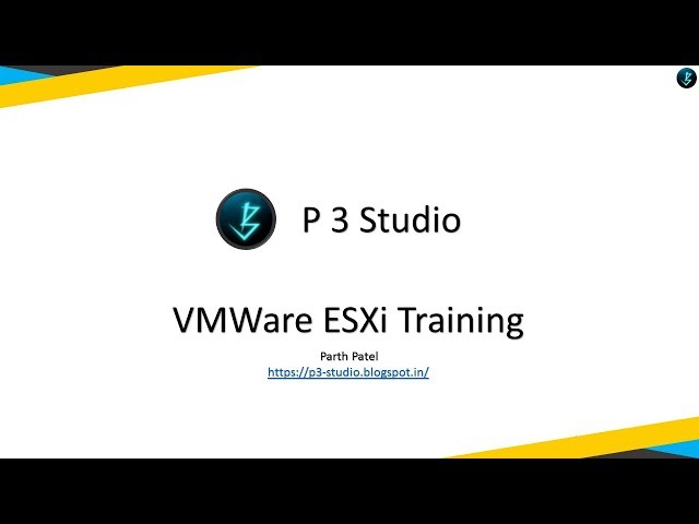 VMWare ESXi training - [3] ESXi 6 5 installation