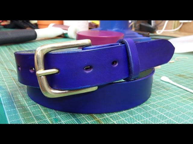 How to: Making and Colouring a Leather Belt