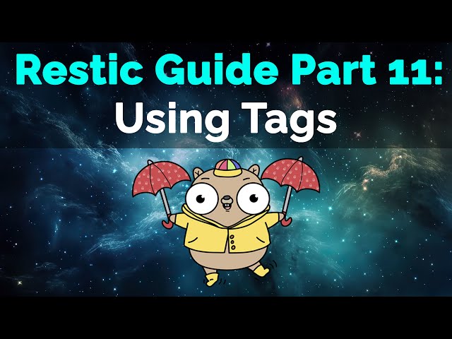 Restic Guide Part 11: Using Tags