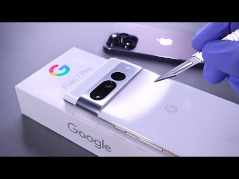 Google Pixel 7 Pro Vs iPhone 14 Pro Max : Unboxing - ASMR