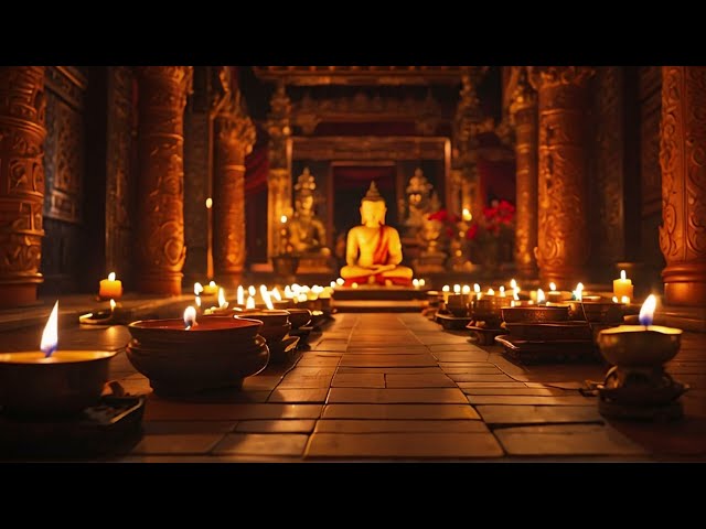 OM CHANTING, MEDITATION Retire To This Sacred Place To The OM CHANTING BUDDHA TEMPLE Relax and Sleep