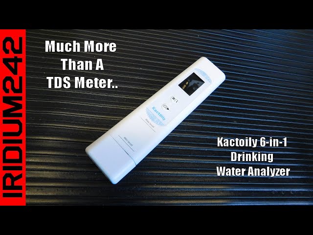 Water Is Life, Be Sure Yours Is Good! Kactoily 6 in 1 Drinking Water Analyzer