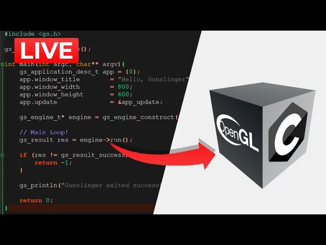 Gunslinger: C / Opengl Dev Stream - Asset Example