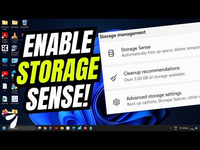 How to Activate Storage Sense in Windows 11 | 🚀 Make Computer Faster