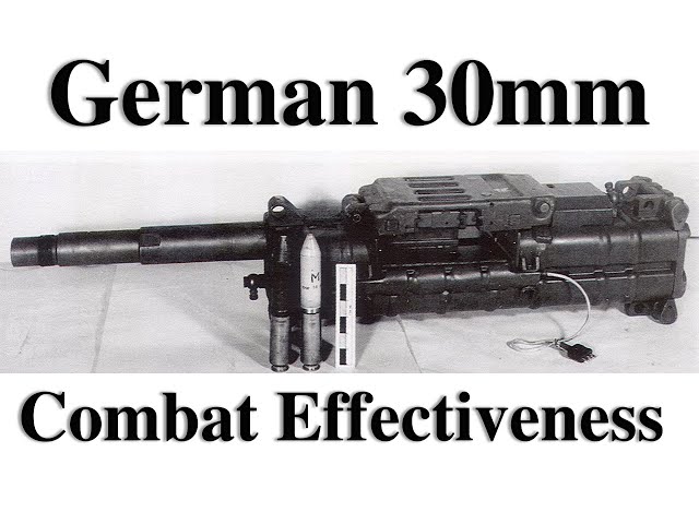 WWII German Mk-108 30mm Auto-Cannon Combat Effectiveness Against US Bombers and Fighters