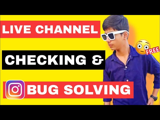 🔴Live Channel Checking Promotion & Instagram Bug Solving | Jaldi Ajao 😻 |