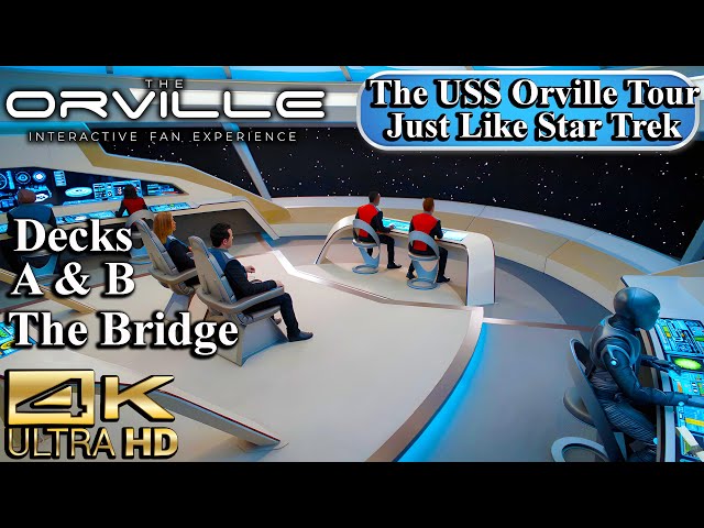 USS Orville Virtual Tour Decks A & B | Interactive Experience | Star Trek Next Generation | 4K