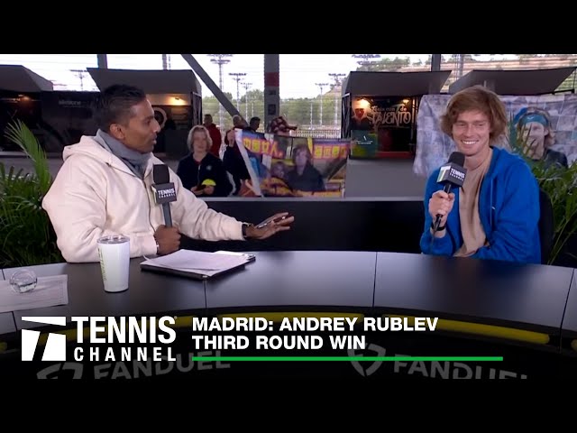 Andrey Rublev Enjoying The Clay Season | 2024 Madrid Third Round