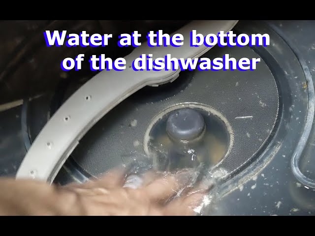 Dishwasher water not draining, how to fix