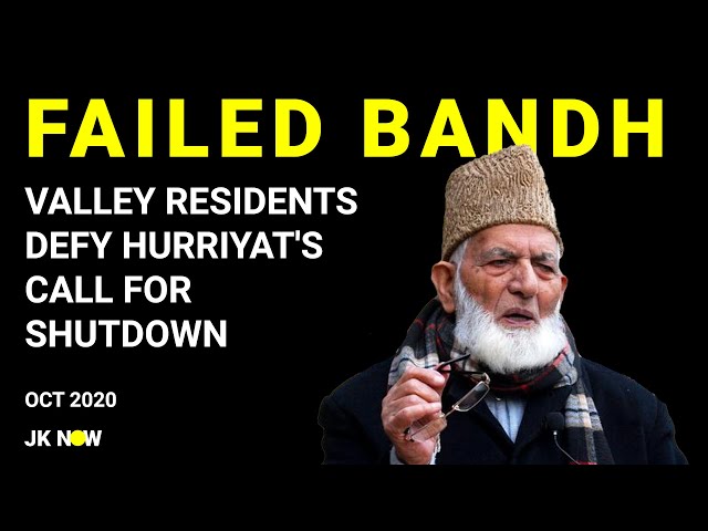 Kashmiris' Solid Reaction To Hurriyat's Bandh Call