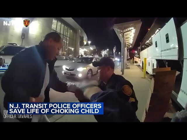Video captures NJ Transit police saving life of 3-year-old boy