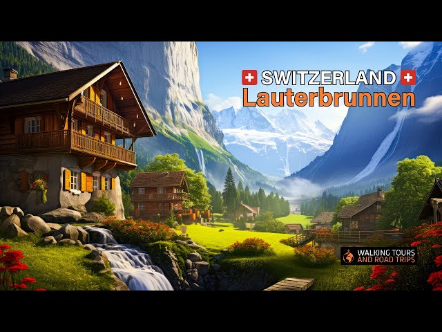 Lauterbrunnen Switzerland - A Swiss Village Tour - Most Beautiful Villages in Switzerland 4k video
