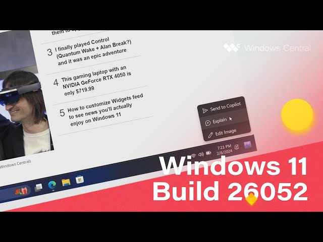 Windows 11 Build 26052 - Copilot Animations, Sudo Command + MORE