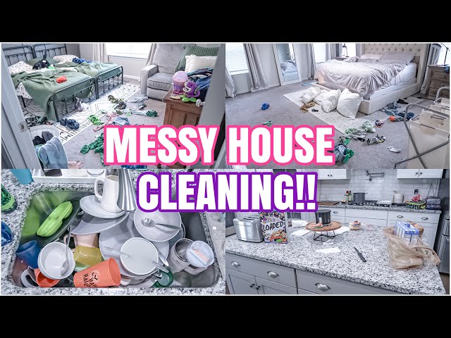 MESSY HOUSE CLEANING | EXTREME CLEANING MOTIVATION 2024 | SPEED CLEANING