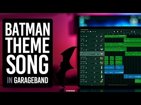 Batman Theme Song In GarageBand for iPad [4K]