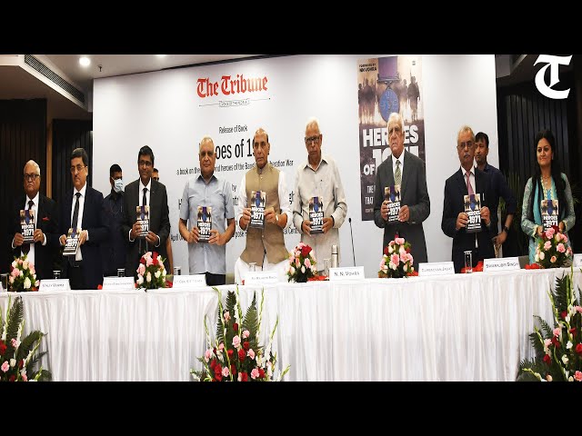 LIVE: Defence Minister Rajnath Singh releases the book ‘Heroes of 1971’