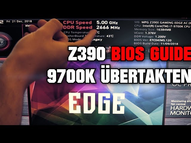 i7-9700K übertakten?! MSI Z390 Bios Guide