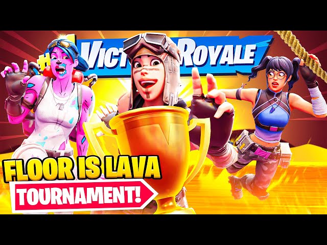I Hosted a DUOS FLOOR IS LAVA Tournament for $100 in Fortnite... (trash talking)