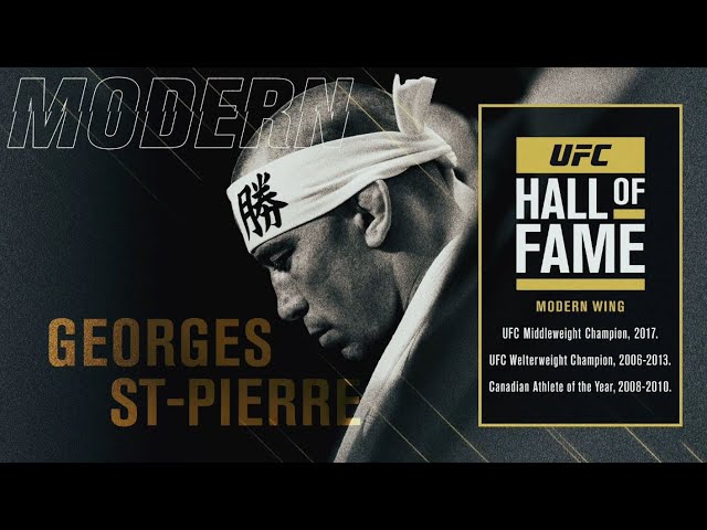 Georges St-Pierre Joins the UFC Hall of Fame