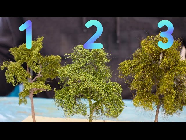 Einfache Modellbäume SELBER herstellen - 3 verschiedene Varianten!