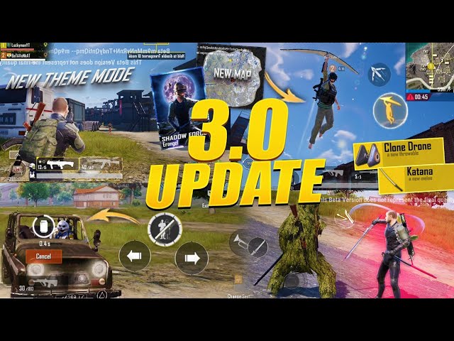 3.0 Update *ALL NEW FEATURES* | Shadow Force Theme Mode, Clone Teammate | BGMI & PUBG 3.0 Update !