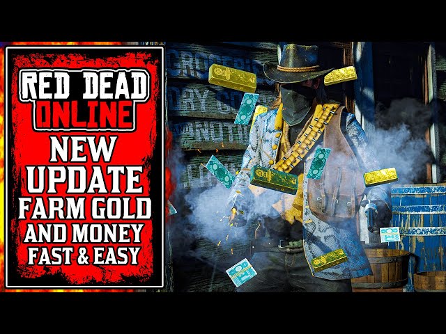 The NEW Red Dead Online UPDATE Bonus GOLD & Money Event! Super Fast And Easy Gold Farming (RDR2)