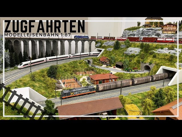 H0 Modelleisenbahn - klassisches Fahrvideo März 2024 I Zugfahrten in 1:87