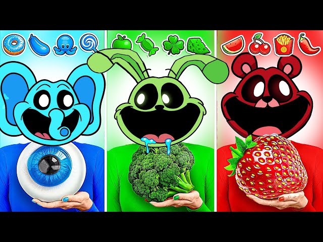 Eating Only One Colored Food For 24 Hours Challenge | Poppy Playtime 3 Animation | ASMR