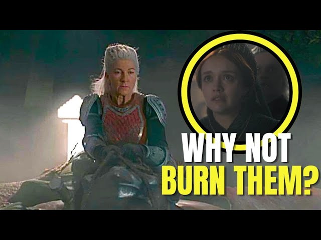 Shocking Reason Why Rhaenys Refuses To Burn The Greens With Meleys In House Of The Dragon Episode 9