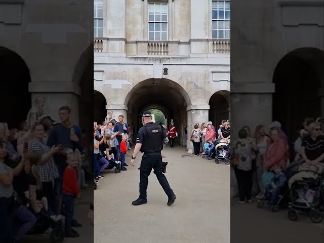 Kings Guard and Armed London Policeman!