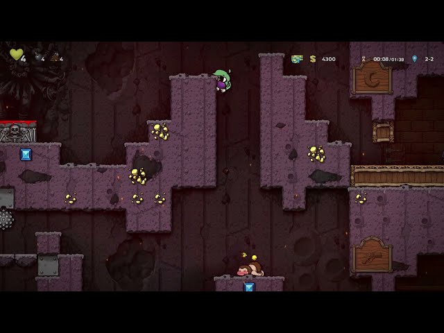 Spelunky 2 Chain Low% Eggplant Duat 14:13.266