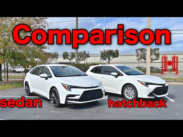 2024 Toyota Corolla Sedan se vs Corolla Hatchback se Comparison :All Specs +Test Drive