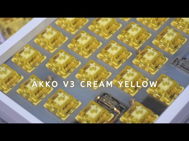 Akko V3 Cream Yellow | $0.19 creamy goodness