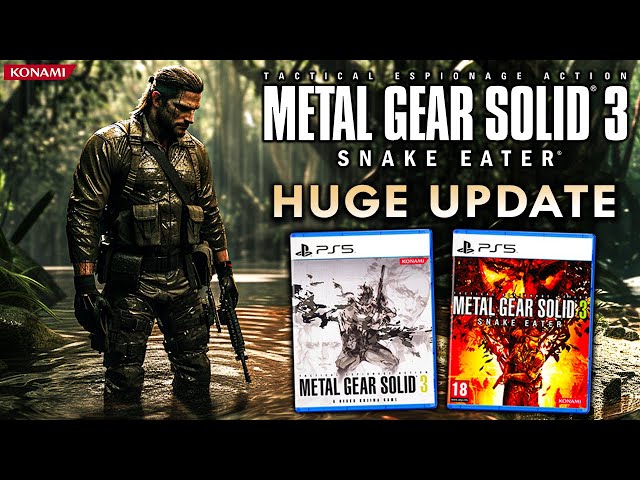 Metal Gear Solid 3 Remake™ Just Got A HUGE Update | Unreal Engine 5 & David Hayter Returns (Konami)