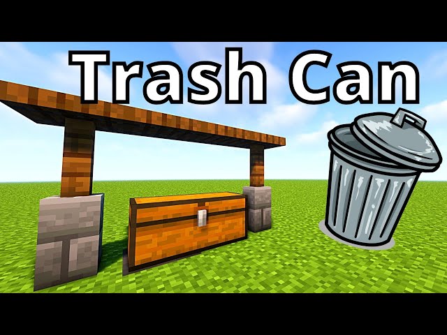 Minecraft Tutorial | trash can 1.18