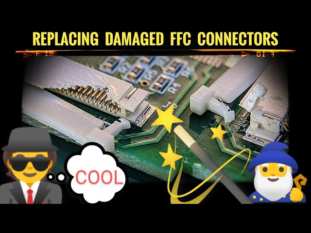 How To Replace FFC Connectors - 2 Great Ways / SMD Soldering