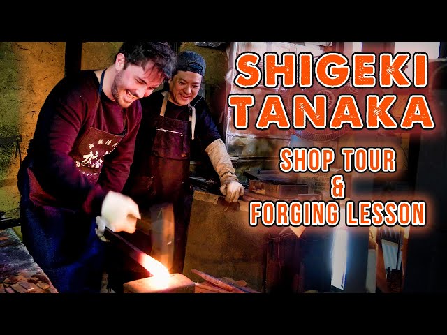 Shigeki Tanaka Shop Tour & Forging Lesson - SHARP KNIFE SHOP