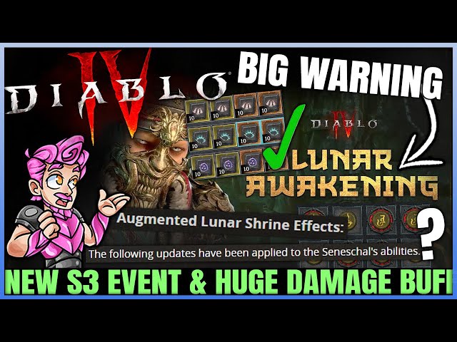 Diablo 4 - BIG SURPRISE PATCH: XP Buffs, Huge Seneschal Damage Buff, New Endgame Event & More!