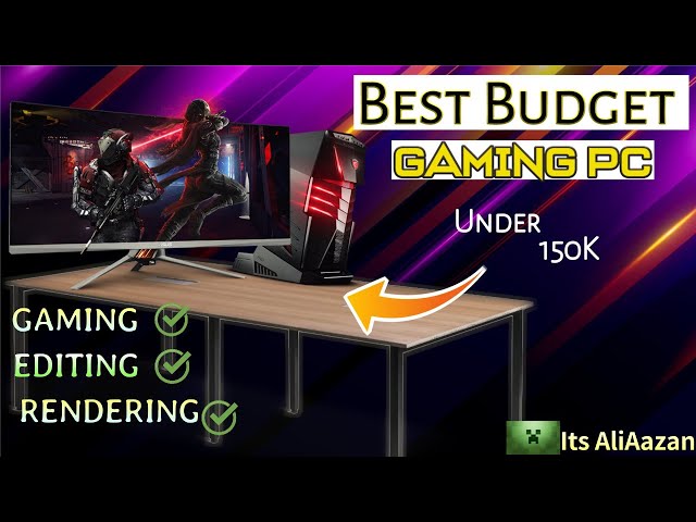 BEST BUDGET GAMING PC for editing gaming and rendering under 1lac 50 thousand. ////Its Aliazan/////