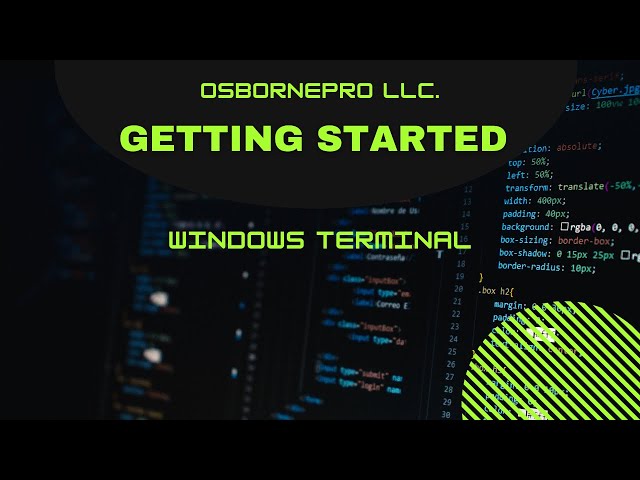 Getting Started Windows Terminal [Windows 10]