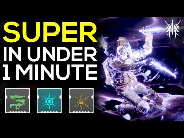 ANY SUPER IN UNDER 1 MINUTE - ALL CLASSES - Ultimate Super Regen Build - Berserker Mod - Destiny 2