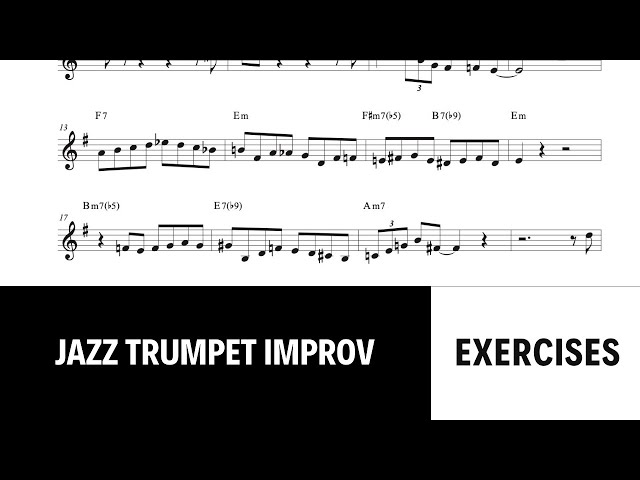 Trumpet jazz improvisation exercises