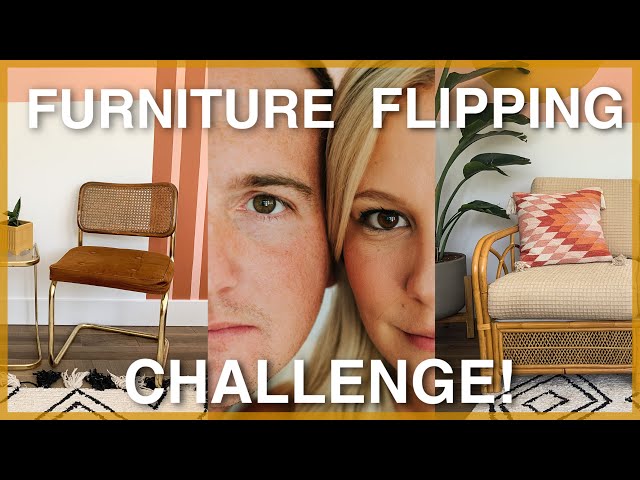 FURNITURE FLIPPING CHALLENGE | Husband + Wife Thrifting