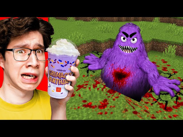I Scared My Friend as Grimace Shake in Minecraft