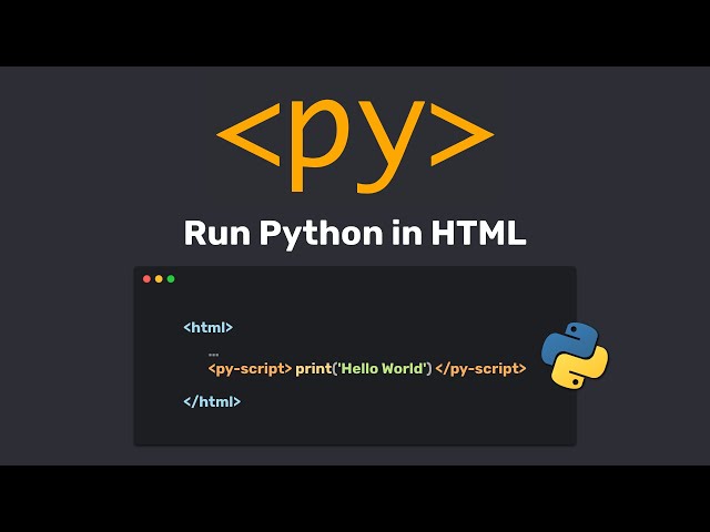 PyScript - Run Python in the Browser! THE END of JavaScript???