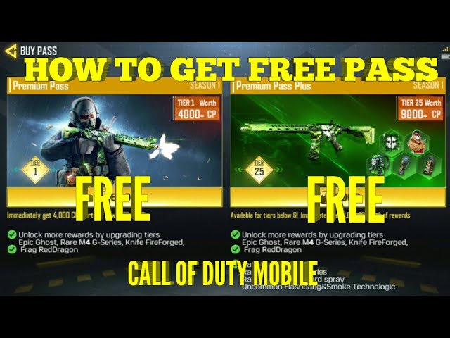 HOW TO GET FREE PASS IN CALL OF DUTY MOBILE 10000% WORKING || MUST TRY