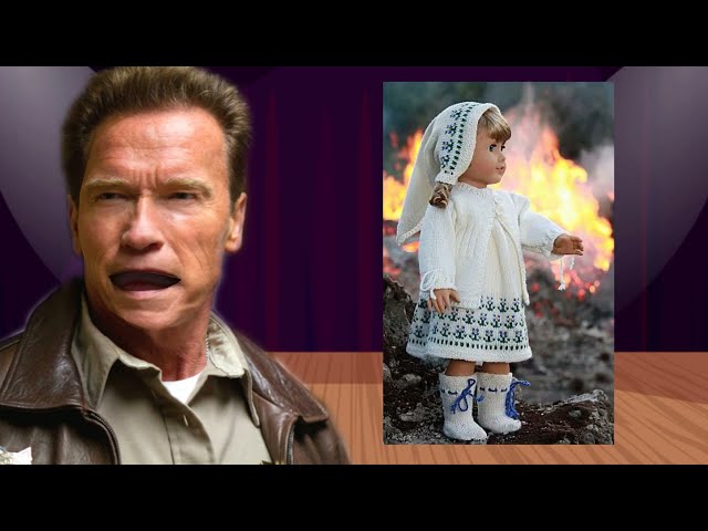 Arnold Schwarzenegger Talks about Black and Blue and Gold Dress