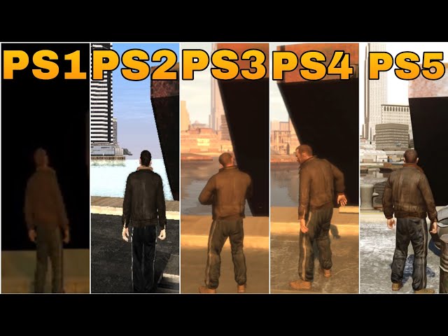 GTA 4 GRAPHICS PS1 VS PS2 VS PS3 VS PS4 VS PS5(including concepts)